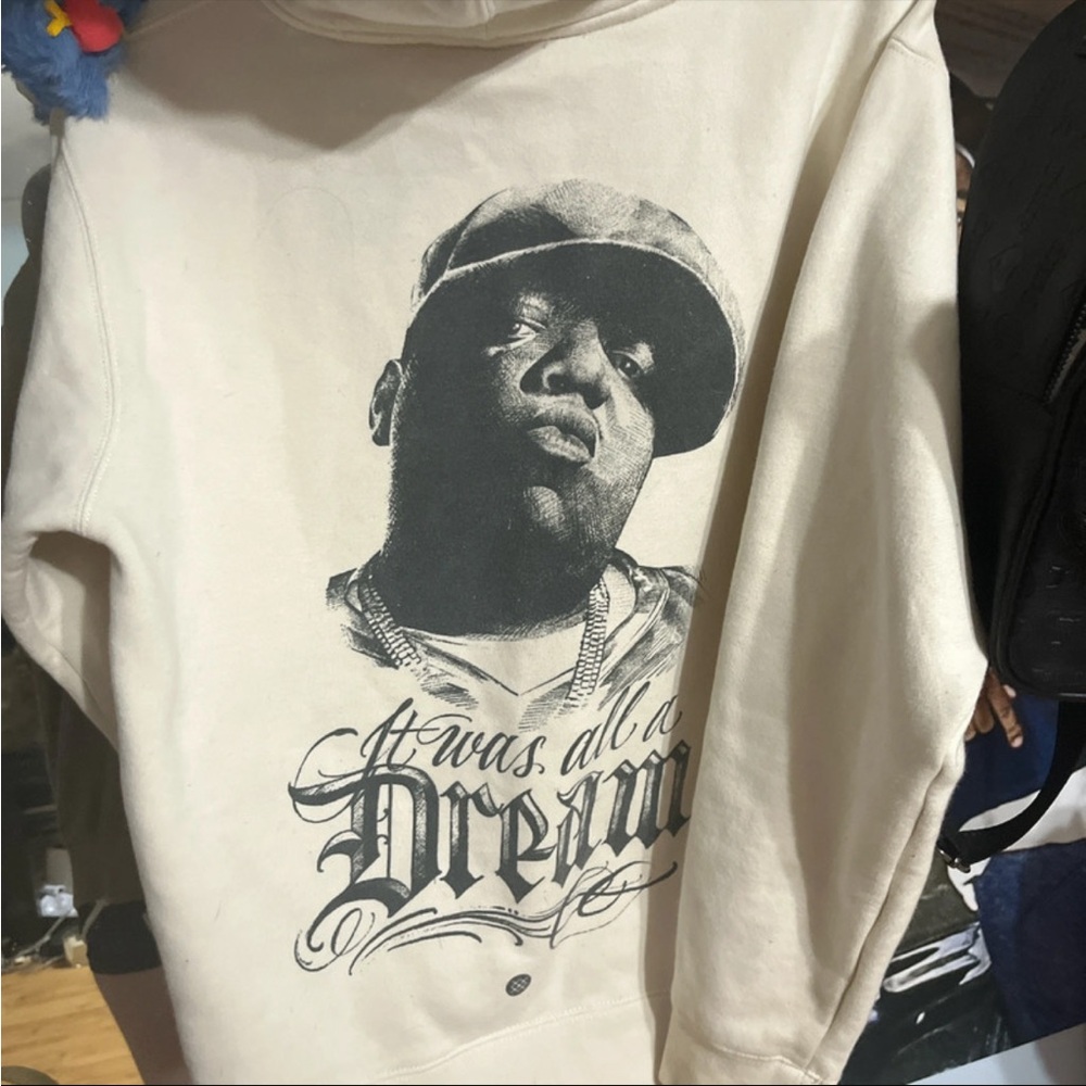 STANCE biggie smalls hoodie cream colored